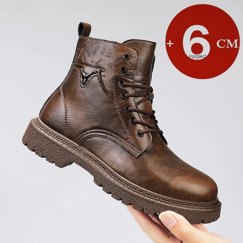 Men'S Shoes To Increase Height - 6cm Invisible Height Increasing Men Boots