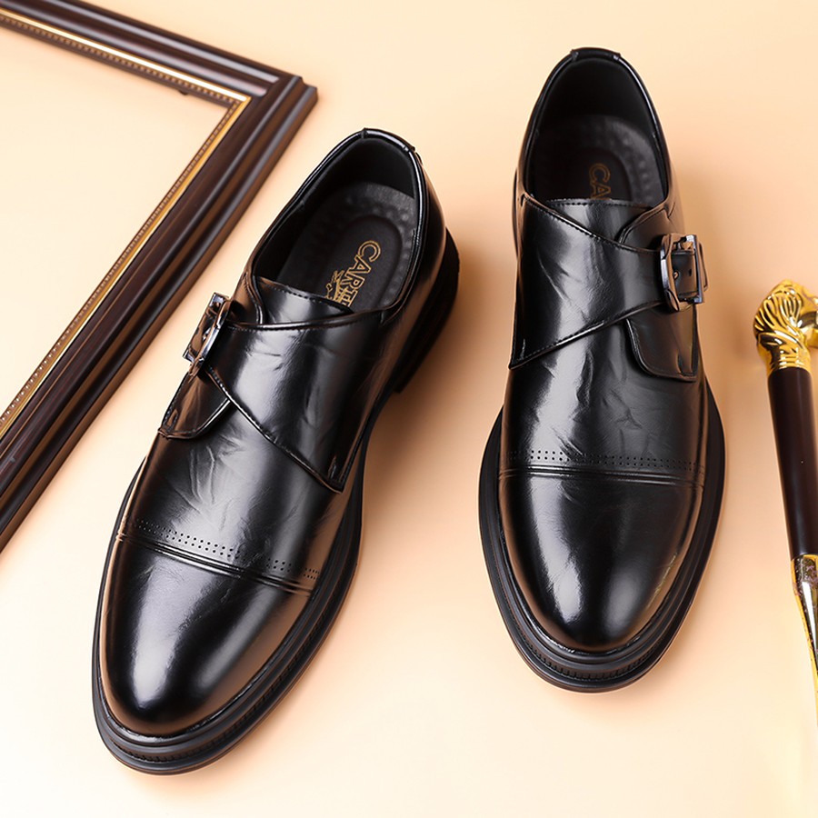 Men'S Shoes Dressy Casual - Men's Monk Strap Loafers with Brogue