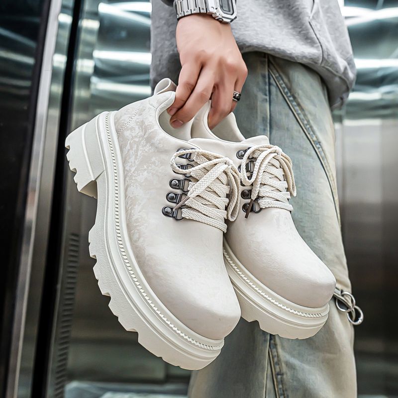 Winter Men Retro British Style - đánh giá và giá Men'S Shoes To Increase Height