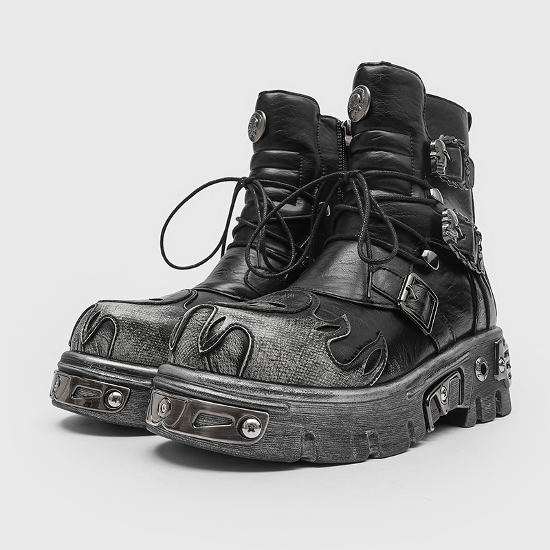 Punk Style Retro Cool Skull Fl - đánh giá và giá Men'S Shoes To Increase Height