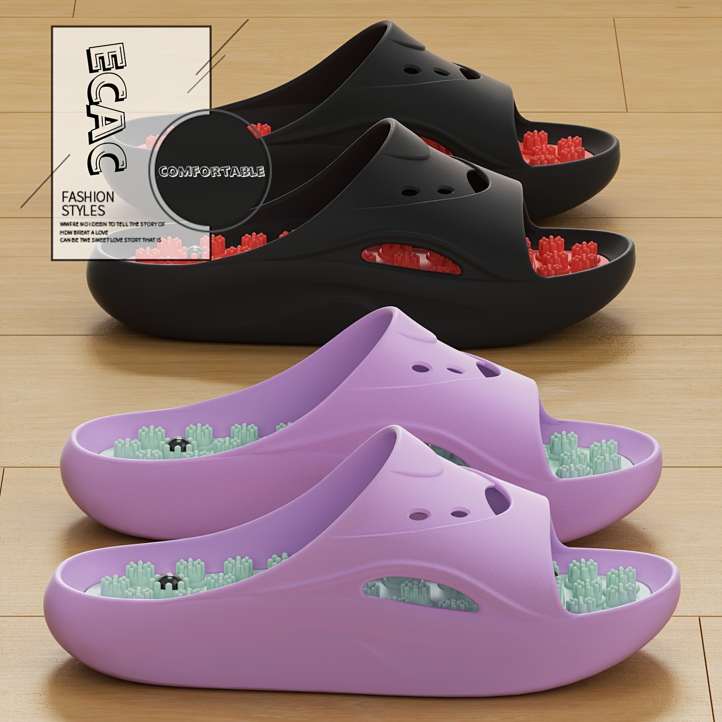 Women Men EVA Massage Slippers - đánh giá và giá Men'S Shoes Slip On