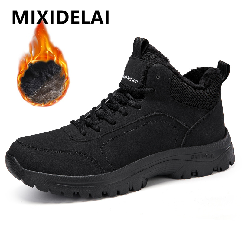 Winter Men's Boots Warm Plush  - đánh giá và giá Men'S Shoes With Support