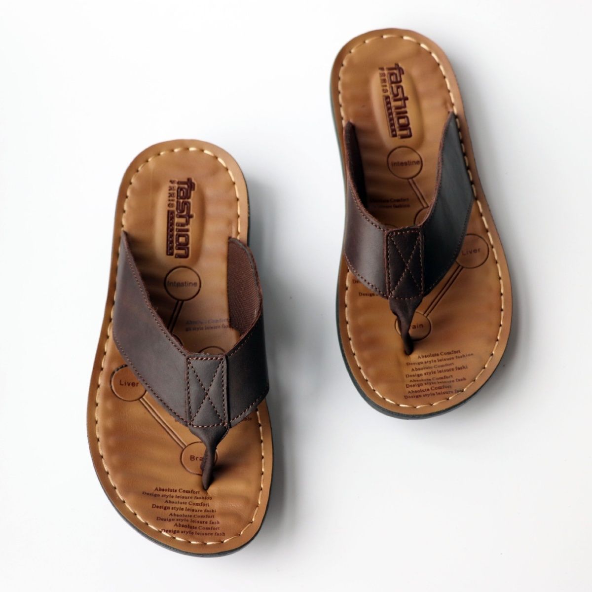 Mùa Hè Cho Nam Dép Da Thật Chí - đánh giá và giá Men Shoes Brand