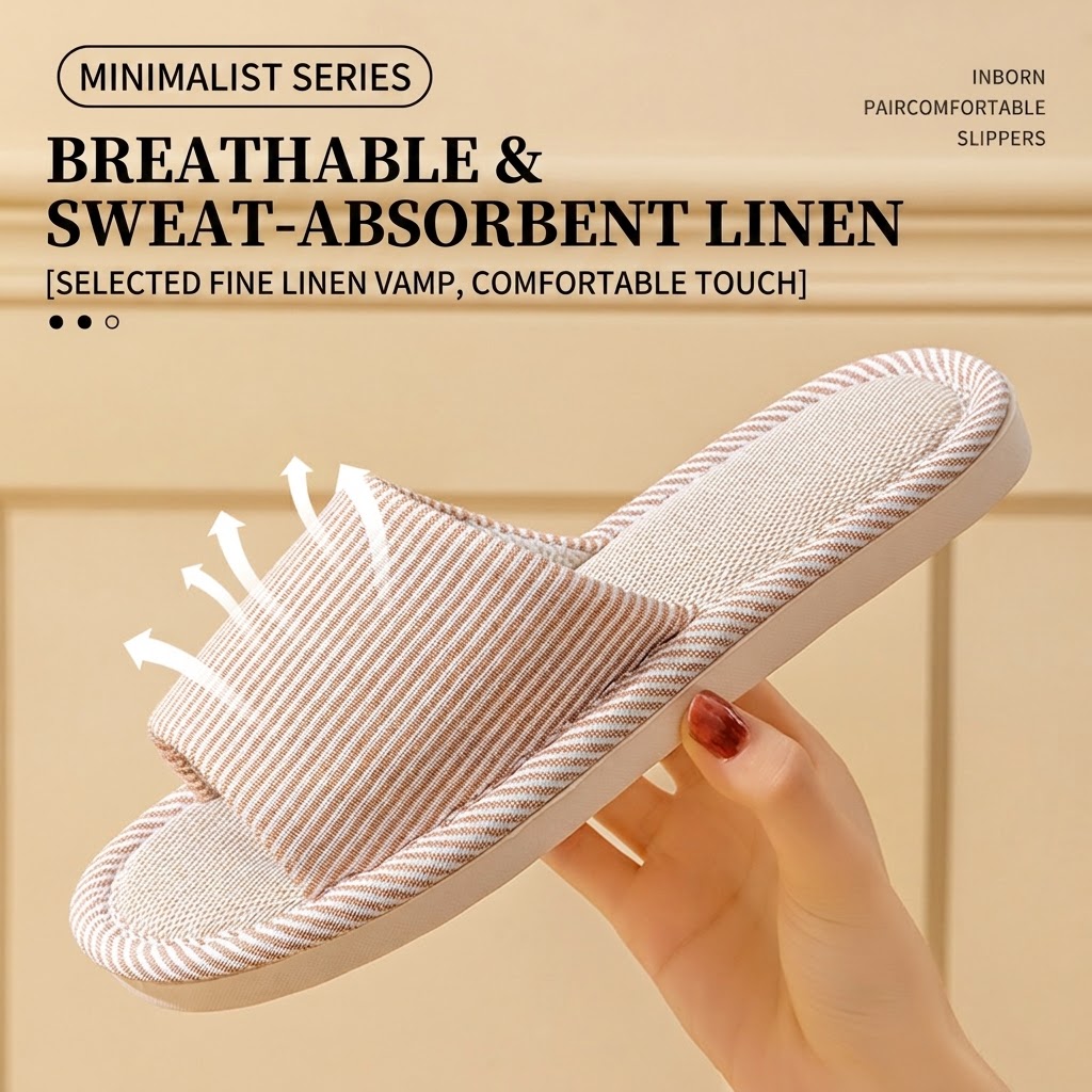 Breathable Flax Linen Slippers - đánh giá và giá Men'S Shoes Slip On