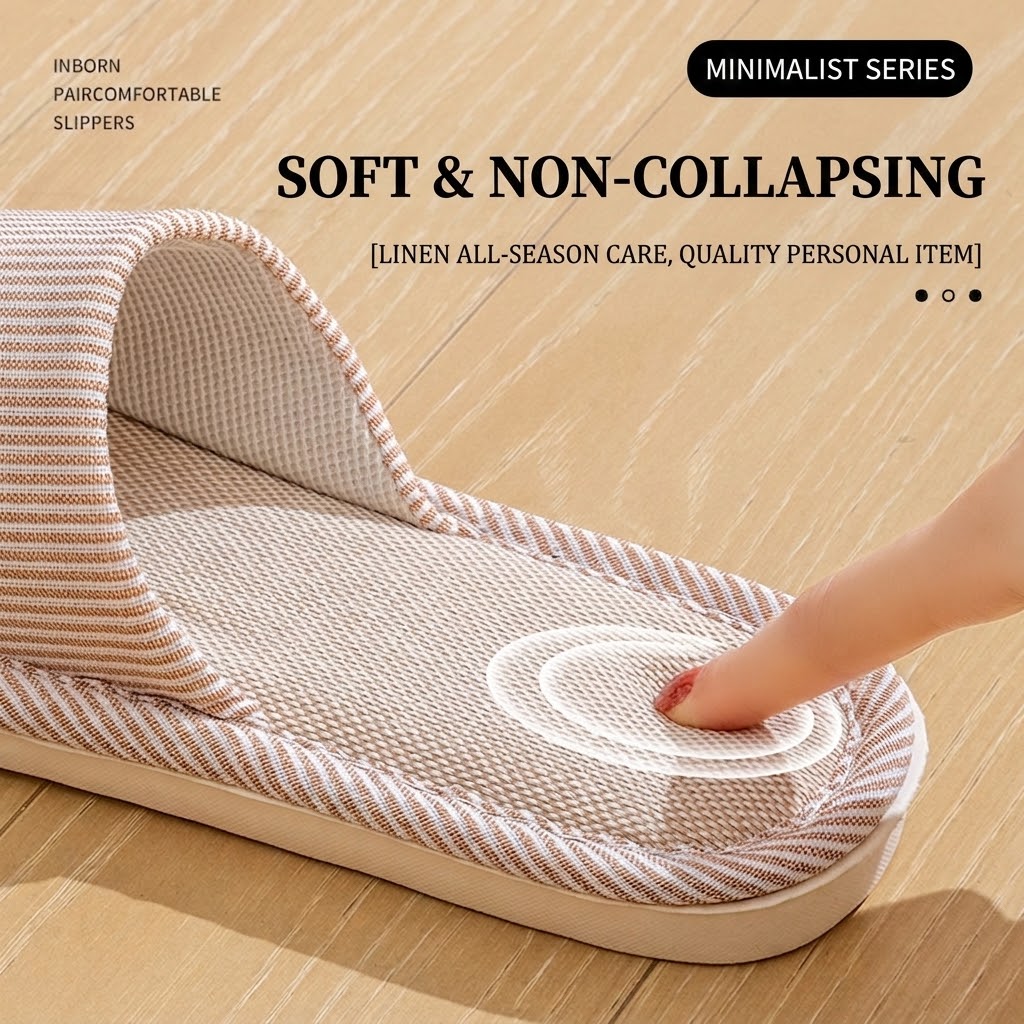 Breathable Flax Linen Slippers - đánh giá và giá Men'S Shoes Slip On
