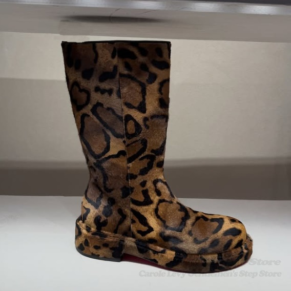 Brown Suede Leopard Print Mid  - đánh giá và giá Men Shoes Brand